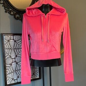 Aerie Vibrant Pink Zip-Up Hoodie